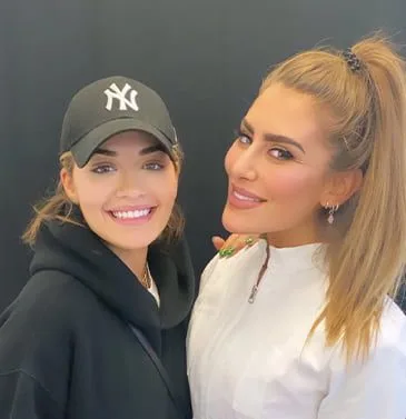 Rita Ora pictured with Dr Rhona, from Rhona’s public gallery